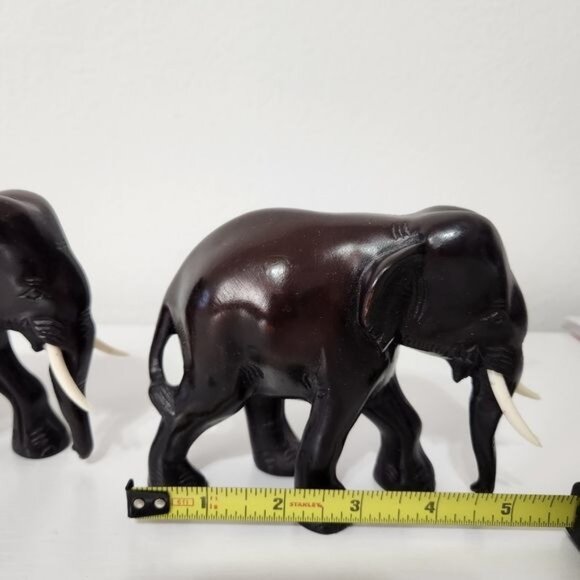 Elephant Resin Cute Lucky Figurines Statue Sculpture Art Home Decor - Picture 10 of 15